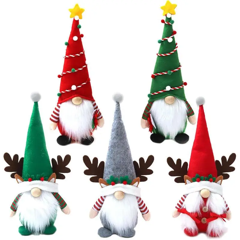 

Рождественский Декор, гномы, плюшевые безликие стоячие куклы, зимние коллекционные плюшевые гномы ручной работы, куклы и мягкие игрушки для дома, Рождество