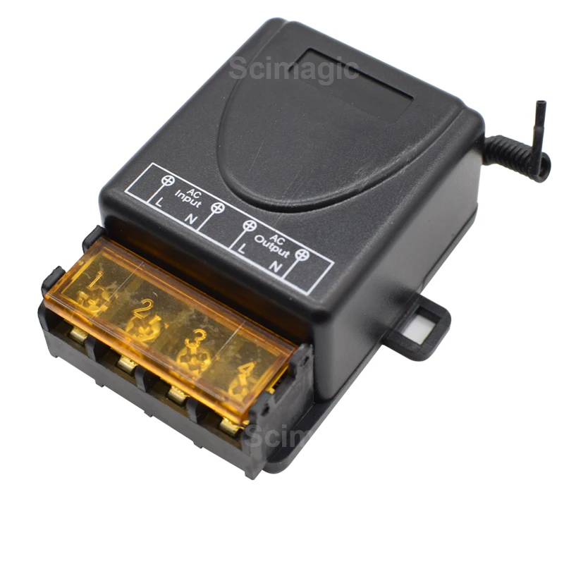 AC 110V 220V 30A Relay Wireless RF Smart Remote Control Transmitter Switch Relay Receiver For Smart Home Motor Water Pump
AC 110V 220V 30A Relay Wireless RF Smart Remote Control Transmitter Switch Relay Receiver For Smart Home Motor Water Pump