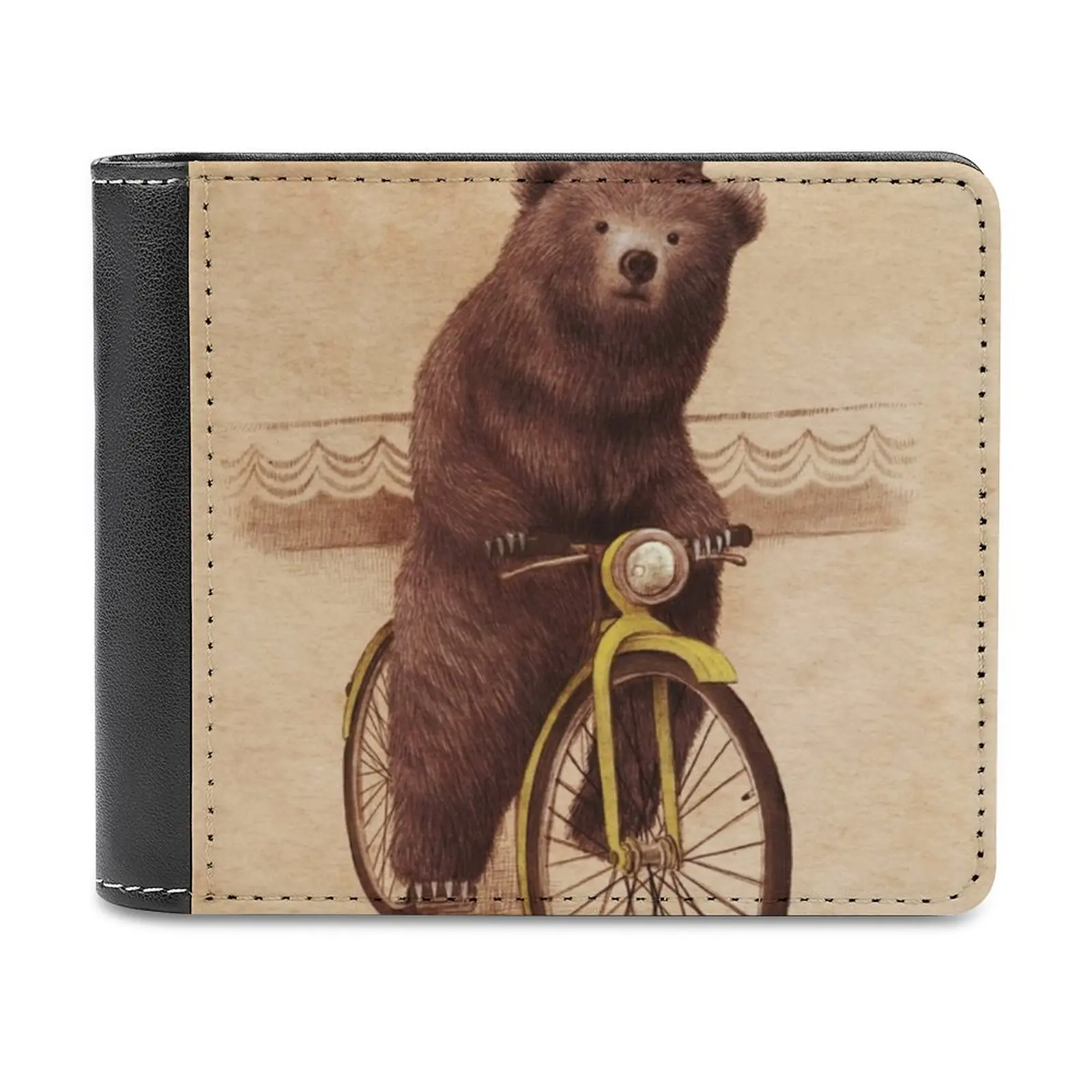 Barnabus Leather Wallet Men Classic Black Purse Credit Card Holder Fashion Men's Wallet Bear Bike Circus Cycling Cute Funny
Barnabus Leather Wallet Men Classic Black Purse Credit Card Holder Fashion Men's Wallet Bear Bike Circus Cycling Cute Funny