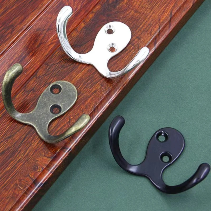Antique Chinese Style Creative Hanging Clothes Hooks Double Hook For Coat Behind Door Solid Wall Hangers Zinc Alloy Rack 
Antique Chinese Style Creative Hanging Clothes Hooks Double Hook For Coat Behind Door Solid Wall Hangers Zinc Alloy Rack