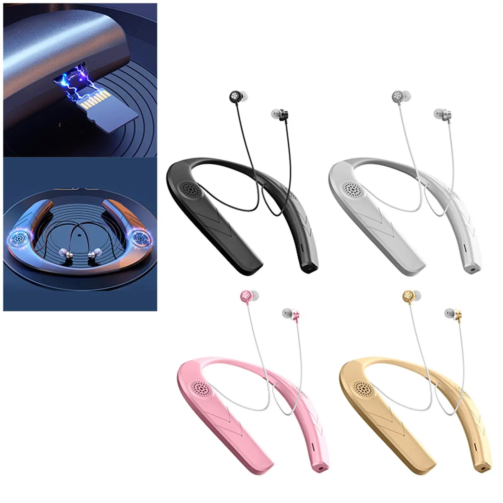 Neckband Headphones Headset Earphones in Ear Supporting TF Card Playing Longer Standby Calls Professional for Traveling Working
Neckband Headphones Headset Earphones in Ear Supporting TF Card Playing Longer Standby Calls Professional for Traveling Working