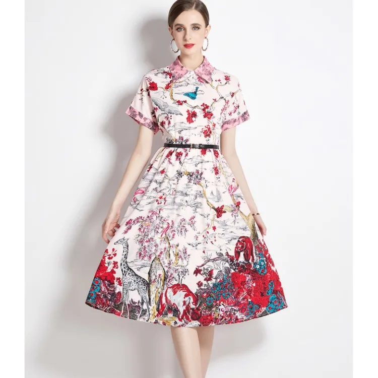 Женское модельное платье-рубашка с отложным воротником, элегантное праздвечерние чное платье-трапеция средней длины с коротким рукавом и п...
Женское модельное платье-рубашка с отложным воротником, элегантное праздвечерние чное платье-трапеция средней длины с коротким рукавом и п...