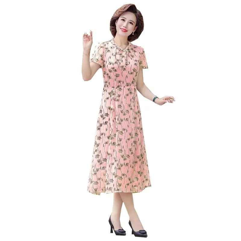 Summer Floral Print Chiffon Dress Women Elegant A-Line Dress New Casual Beach Party Dress oversized 5XL
Summer Floral Print Chiffon Dress Women Elegant A-Line Dress New Casual Beach Party Dress oversized 5XL