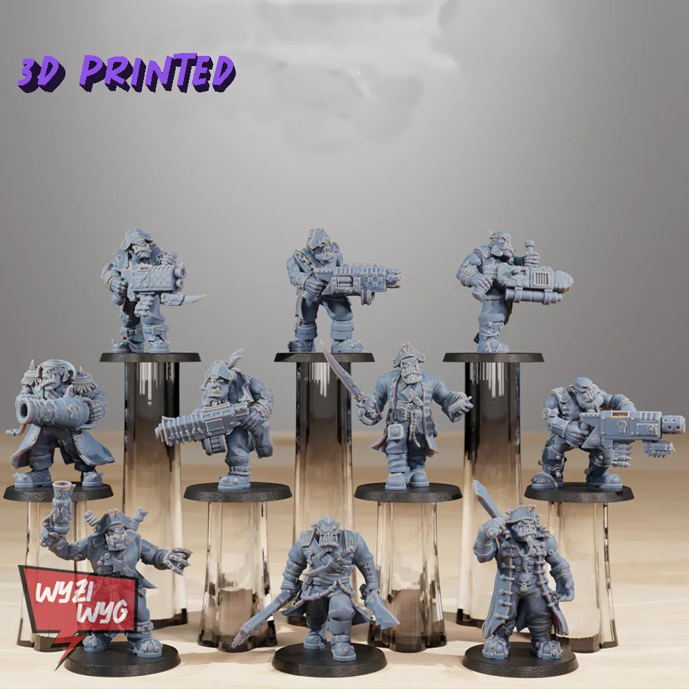 Orc Pirate Miniature, Barbarian Green Skin Figure, Walker, Robot Plasma Gun, HD 3D Printed Resin Model, Action Proxy Wargame DnD
Orc Pirate Miniature, Barbarian Green Skin Figure, Walker, Robot Plasma Gun, HD 3D Printed Resin Model, Action Proxy Wargame DnD