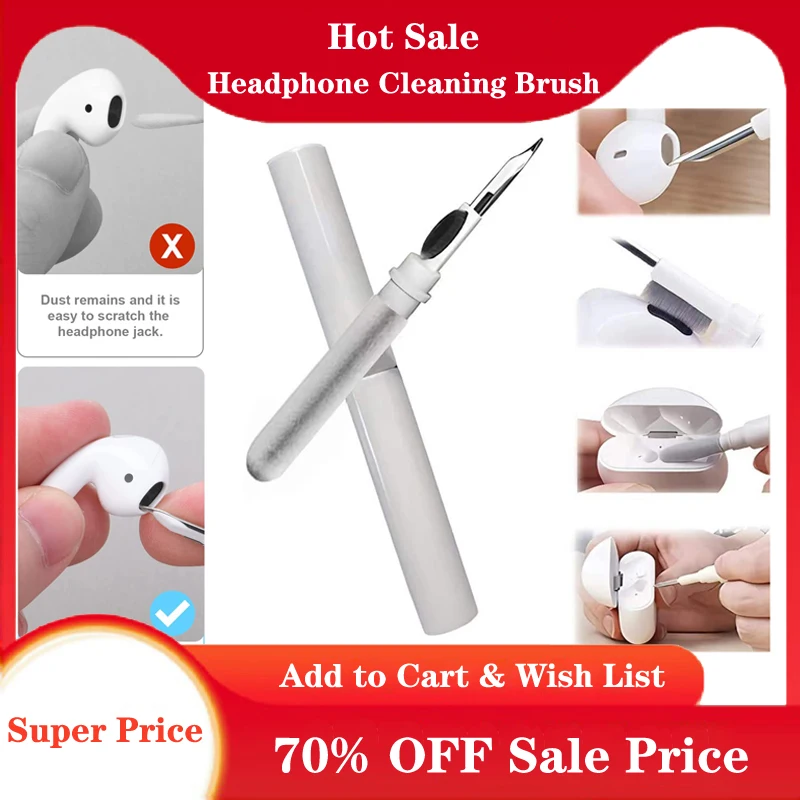 Bluetooth Earphones Cleaning Tool for Airpods Cleaning Kit Pen ,Cleaner Kit Earphones, Clean Brush Pen for Wireless Headphones
Bluetooth Earphones Cleaning Tool for Airpods Cleaning Kit Pen ,Cleaner Kit Earphones, Clean Brush Pen for Wireless Headphones