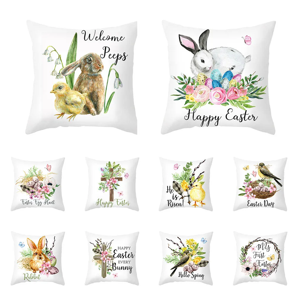 45*45cm Cushion Cover Customized Throw Pillow Easter Cushion Cover Rabbit Personalized Pillowcase Home Sofa Decor
45*45cm Cushion Cover Customized Throw Pillow Easter Cushion Cover Rabbit Personalized Pillowcase Home Sofa Decor