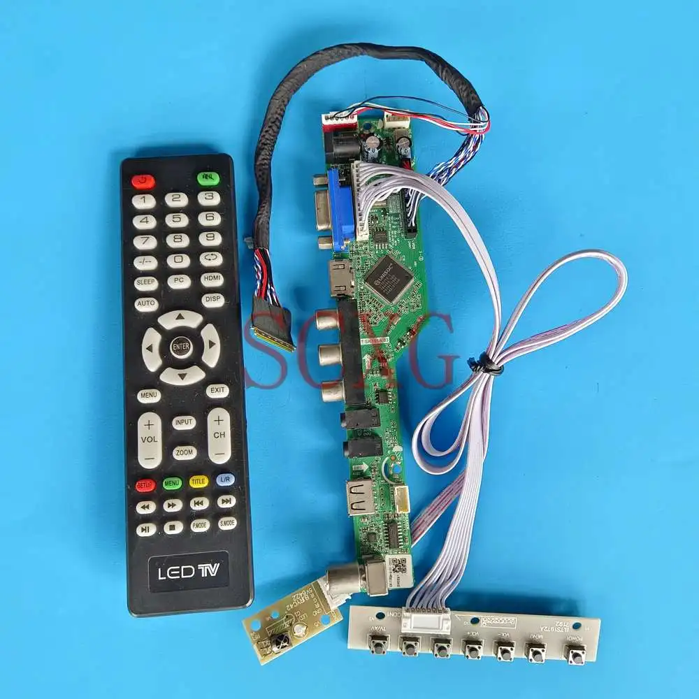 LCD Screen Controller Board For LTN156KT02-101 Analog TV Signal 40 Pin LVDS DIY Kit AV VGA USB HDMI-Compatible 15.6" 1600 900
LCD Screen Controller Board For LTN156KT02-101 Analog TV Signal 40 Pin LVDS DIY Kit AV VGA USB HDMI-Compatible 15.6" 1600 900