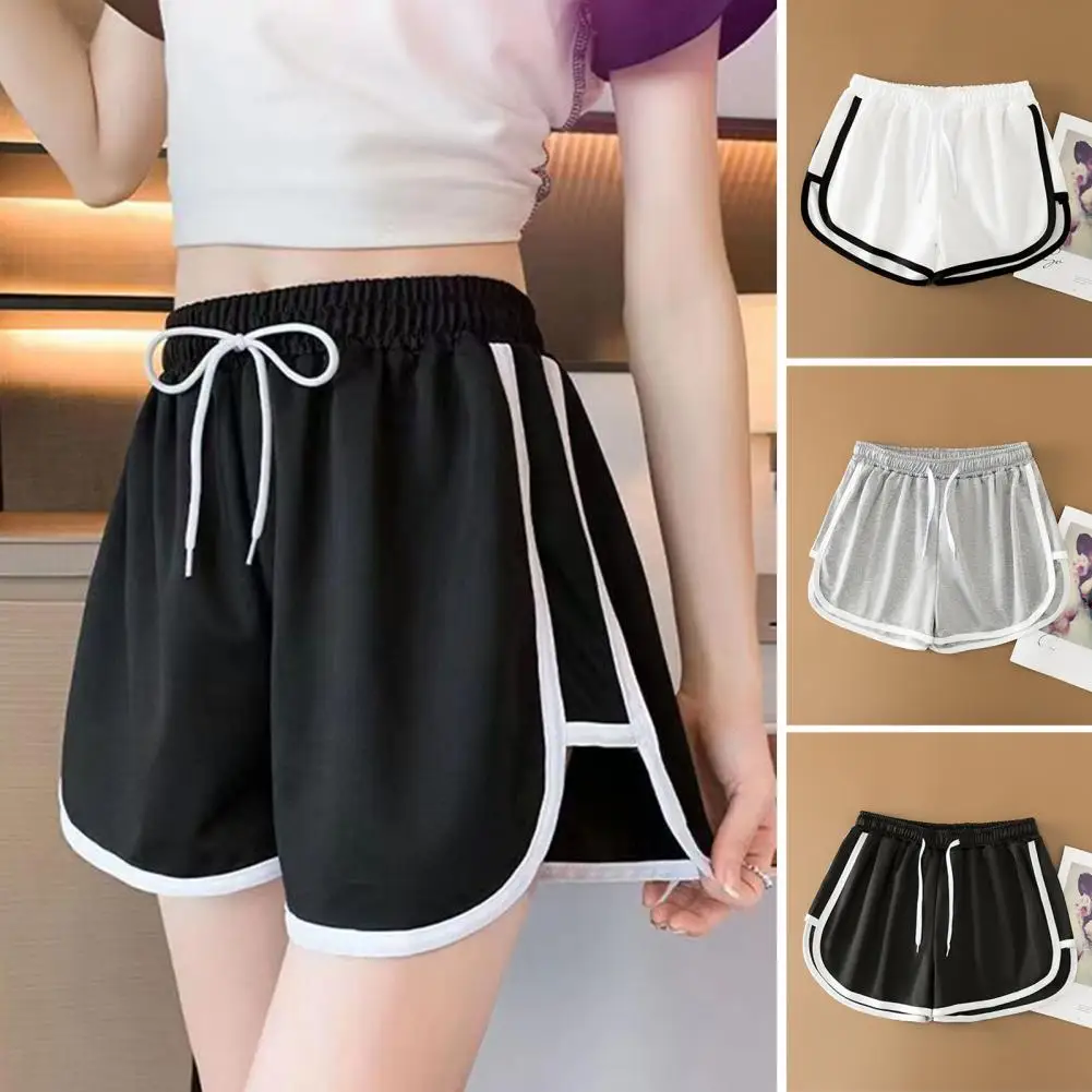 Summer Women Shorts Elastic Waist High-Waist Lace Up Drawstring A-Line Loose Hem Solid Color Casual Wide Leg Sports Short Pants
Summer Women Shorts Elastic Waist High-Waist Lace Up Drawstring A-Line Loose Hem Solid Color Casual Wide Leg Sports Short Pants