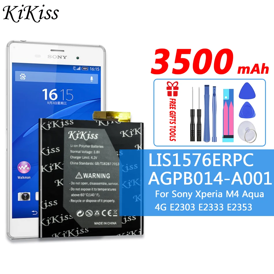 Аккумулятор высокой емкости LIS1576ERPC для Sony Xperia M4 Aqua 4G E2303 E2333 E2353
Аккумулятор высокой емкости LIS1576ERPC для Sony Xperia M4 Aqua 4G E2303 E2333 E2353
