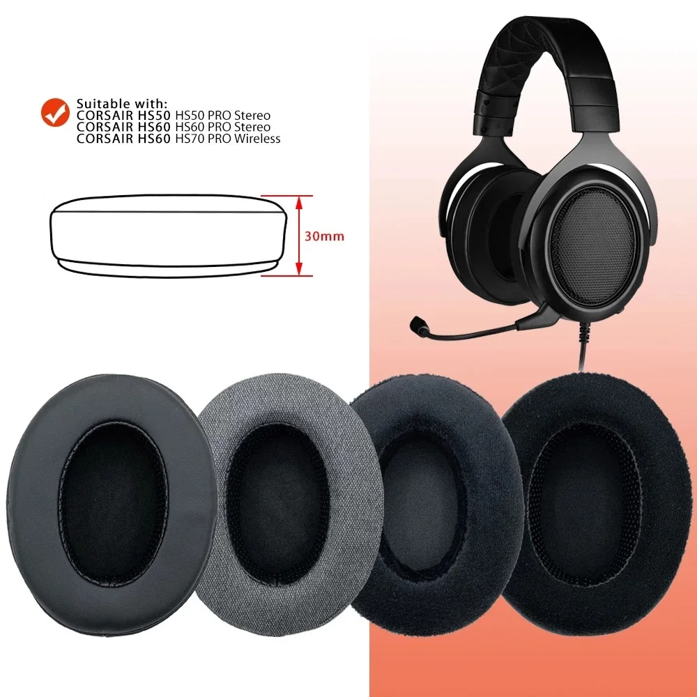 NullMini Replacement Earpads for CORSAIR HS50 HS60 HS70 Headset Headphones Leather Sleeve Earphone Earmuff
NullMini Replacement Earpads for CORSAIR HS50 HS60 HS70 Headset Headphones Leather Sleeve Earphone Earmuff