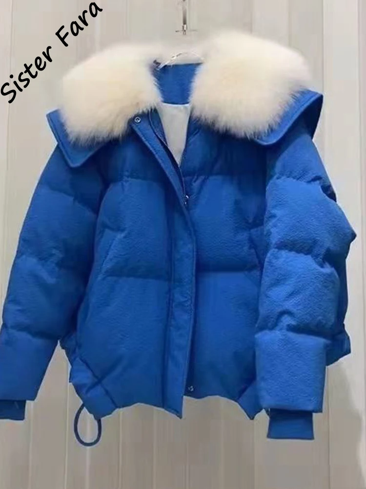 Sister Fara Winter Cotton Padded Women's Fox Fur Parka Women New Big Fur Collar Down Jacket Women Thick Warm Jacket Parkas
Sister Fara Winter Cotton Padded Women's Fox Fur Parka Women New Big Fur Collar Down Jacket Women Thick Warm Jacket Parkas