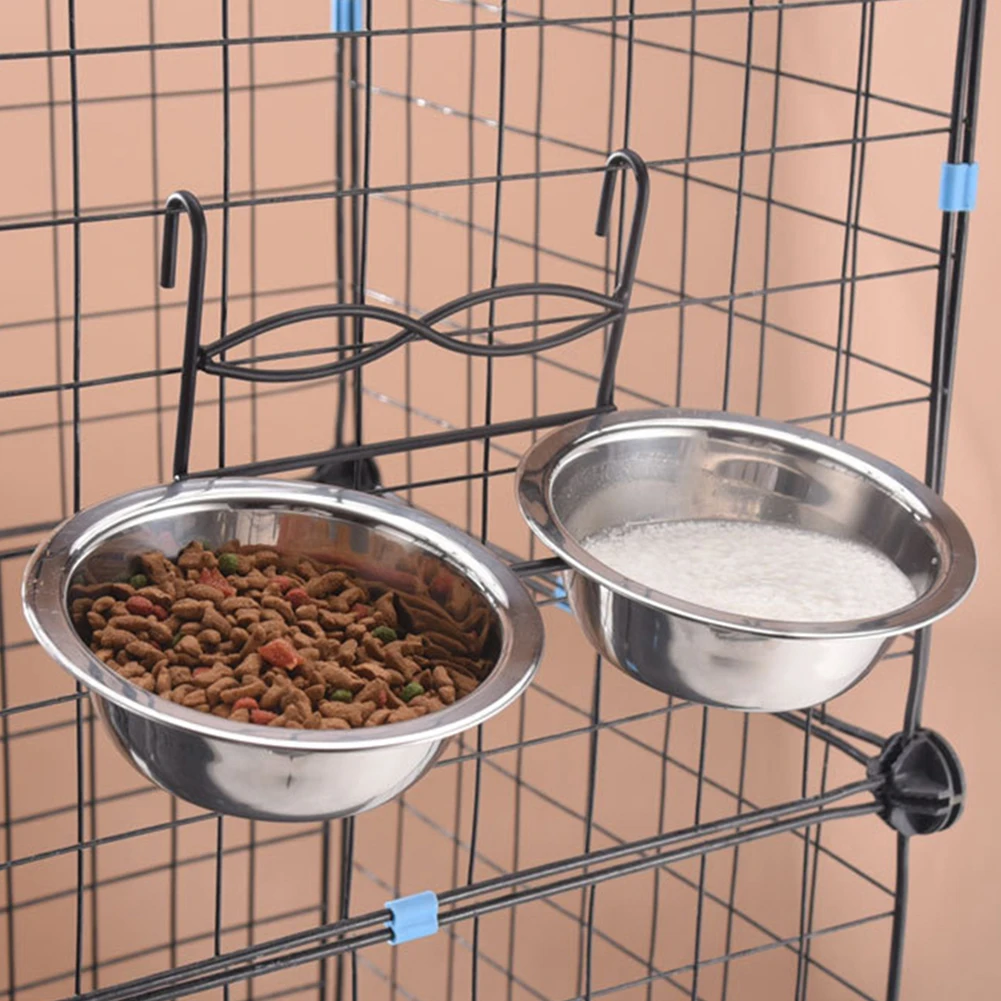 Stainless Steel Dual Hanging Bowls Durable Pet Cage Feeder Puppy Food Water Double Bowls Cat Dogs Crate Cage Feeding Dish
Stainless Steel Dual Hanging Bowls Durable Pet Cage Feeder Puppy Food Water Double Bowls Cat Dogs Crate Cage Feeding Dish