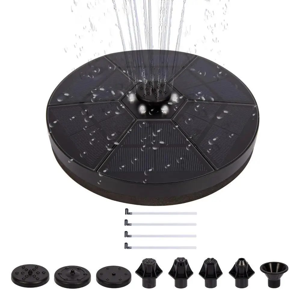 Floating Solar Fountain Garden Water Fountain With Light 6 Lamp Beads Solar Panel Powered Fountain Water Pump Garden Decoration
Floating Solar Fountain Garden Water Fountain With Light 6 Lamp Beads Solar Panel Powered Fountain Water Pump Garden Decoration