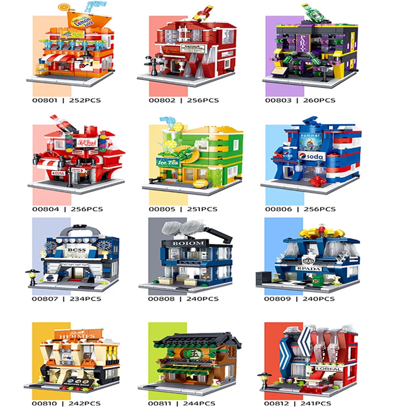 00801-00824 Creative Retail Pizza Assembled Building Blocks Street Store Series Figures Educational For Children's Toy
00801-00824 Creative Retail Pizza Assembled Building Blocks Street Store Series Figures Educational For Children's Toy