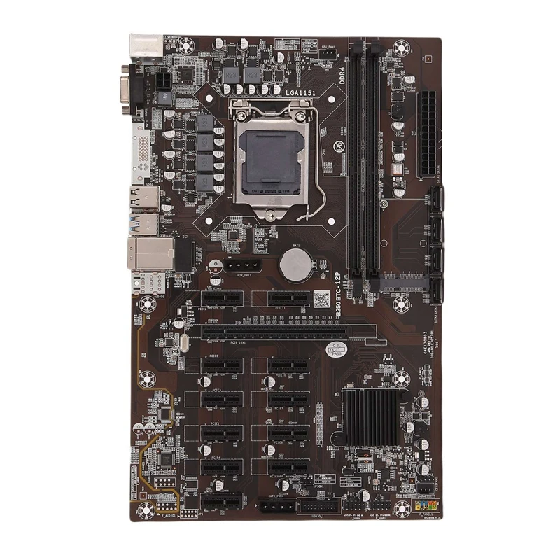 B250B ETH Mining Motherboard LGA1151 DDR4 12XGraphics Card Slot MSATA SATA3.0 USB3.0 for BTC Miner Mining
B250B ETH Mining Motherboard LGA1151 DDR4 12XGraphics Card Slot MSATA SATA3.0 USB3.0 for BTC Miner Mining