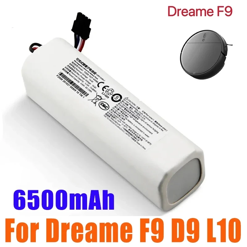 Original 14.4V 6500mAh Robotic Vacuum Cleaner Replacement Battery For Dreame F9 D9 L10 Pro Plus RLS3 RLS5 RLS5L RLS5D Part
Original 14.4V 6500mAh Robotic Vacuum Cleaner Replacement Battery For Dreame F9 D9 L10 Pro Plus RLS3 RLS5 RLS5L RLS5D Part