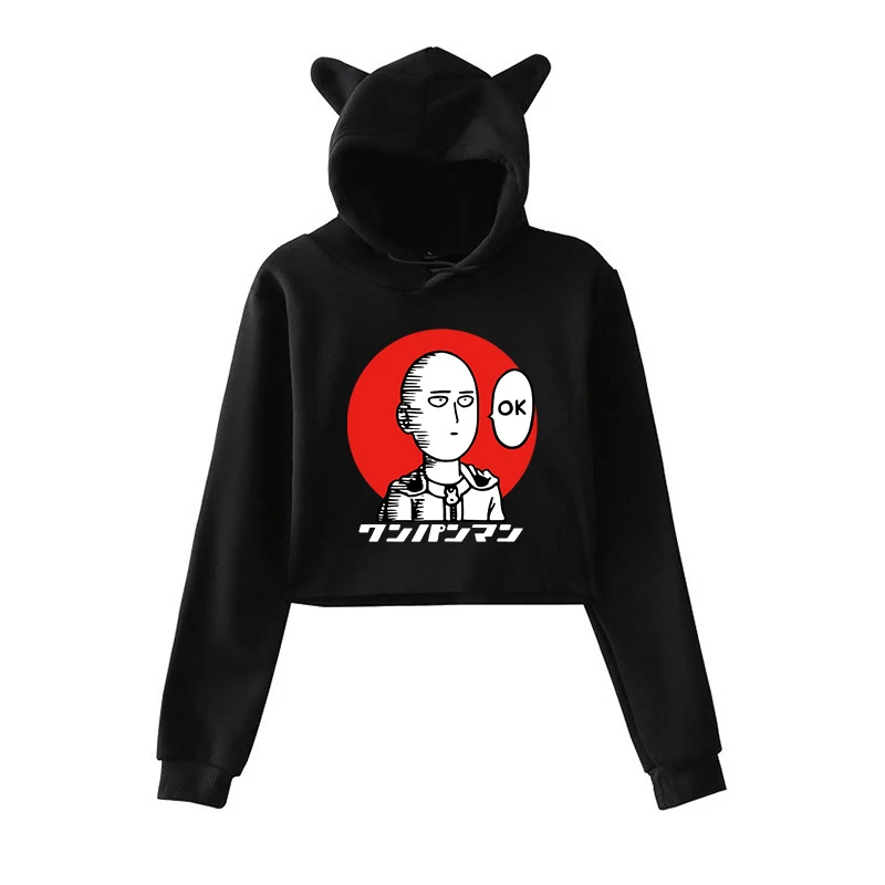 One Punch Man Women Crop Tops Saitama Sensei Japanese Anime Sweatshirts Kawaii Cartoon Hoodie Pullover Hip Hop Streetwear Female
One Punch Man Women Crop Tops Saitama Sensei Japanese Anime Sweatshirts Kawaii Cartoon Hoodie Pullover Hip Hop Streetwear Female