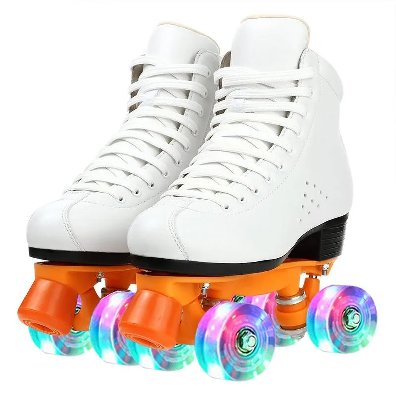 6 Colors Artificial Leather Roller Skate Shoes Kids Sliding Inline Quad Skates Children Sneakers with Four Flashing PU Wheels
6 Colors Artificial Leather Roller Skate Shoes Kids Sliding Inline Quad Skates Children Sneakers with Four Flashing PU Wheels