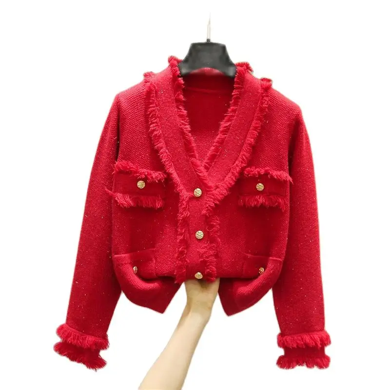 2022 Spring Autumn Women‘s Cardigan Sweater Jacket New Fashion V neck knitting Sweater Coat Women Sweater Overcoat Female Tops
2022 Spring Autumn Women‘s Cardigan Sweater Jacket New Fashion V neck knitting Sweater Coat Women Sweater Overcoat Female Tops