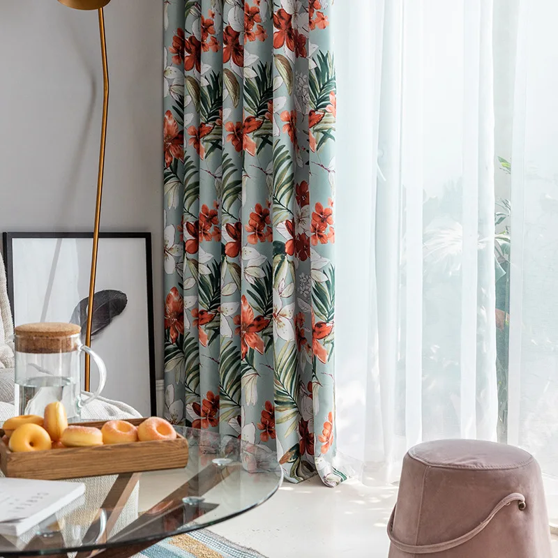 Modern Pastoral Printed Blackout Curtains for Living Room Bedroom Floral Window Curtains Custom Tulle Curtains Blind Drapes
Modern Pastoral Printed Blackout Curtains for Living Room Bedroom Floral Window Curtains Custom Tulle Curtains Blind Drapes