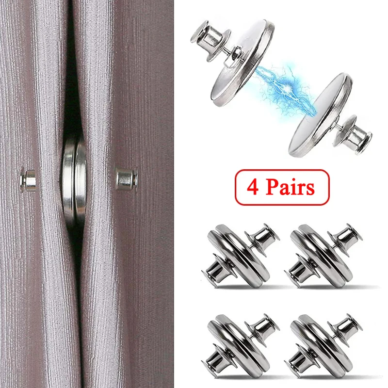 4 pairs Magnetic Curtain Clip Magnetic Button Free Punching Magnet Buckle Metal Curtains Buckle Magnetic Curtain Buckle Magnetic
4 pairs Magnetic Curtain Clip Magnetic Button Free Punching Magnet Buckle Metal Curtains Buckle Magnetic Curtain Buckle Magnetic