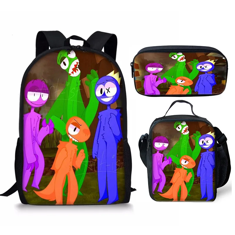 Harajuku Novelty Rainbow Friends 3pcs/Set Backpack 3D Print School Student Bookbag Anime Laptop Daypack Lunch Bag Pencil Case
Harajuku Novelty Rainbow Friends 3pcs/Set Backpack 3D Print School Student Bookbag Anime Laptop Daypack Lunch Bag Pencil Case