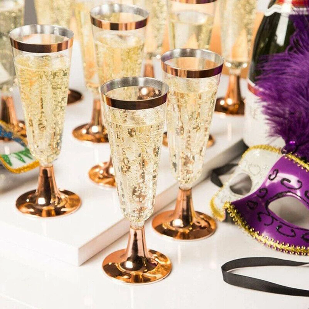 6Pcs/Set Disposable Red Wine Glass 150ml Plastic Champagne Flutes Cocktail Glasses Bar Drink Cup Wedding Party Supplies
6Pcs/Set Disposable Red Wine Glass 150ml Plastic Champagne Flutes Cocktail Glasses Bar Drink Cup Wedding Party Supplies