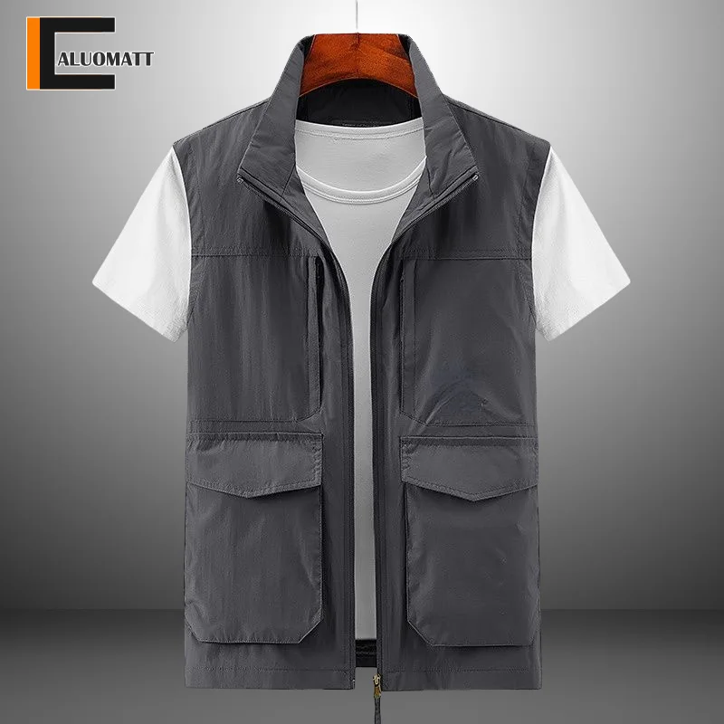 Жилет Мужской Быстросохнущий, рубашка с воротником-стойкой, рабочая одежда для отдыха на открытом воздухе, весна-осень
Жилет Мужской Быстросохнущий, рубашка с воротником-стойкой, рабочая одежда для отдыха на открытом воздухе, весна-осень