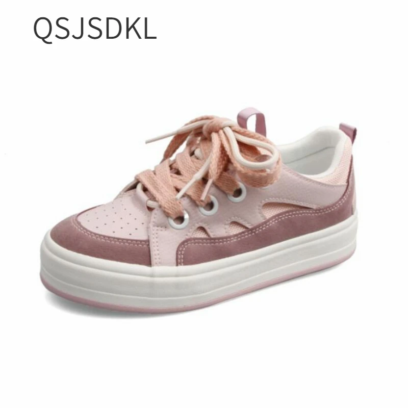 Women's Shoes 2022 New Fashion Spring Autumn Thick-Soled Women Sneakers Breathable Low-top Comfy Casual Platform Shoes Female
Women's Shoes 2022 New Fashion Spring Autumn Thick-Soled Women Sneakers Breathable Low-top Comfy Casual Platform Shoes Female