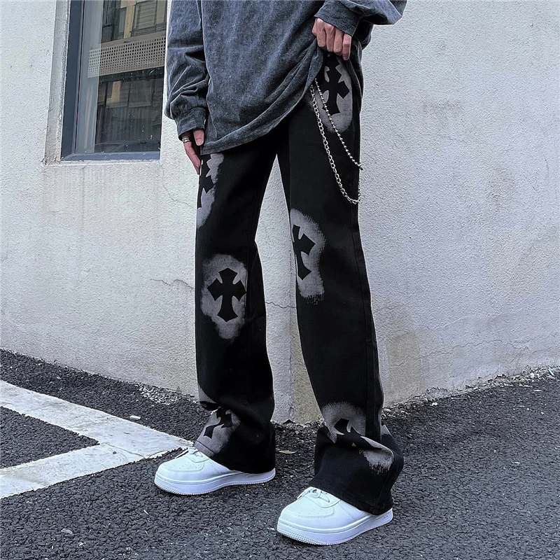 High Street Vibe Style Gradient Ins Cross Jeans Men and Women Straight Loose Hip-hop Trousers Tide Streetwear Women
High Street Vibe Style Gradient Ins Cross Jeans Men and Women Straight Loose Hip-hop Trousers Tide Streetwear Women