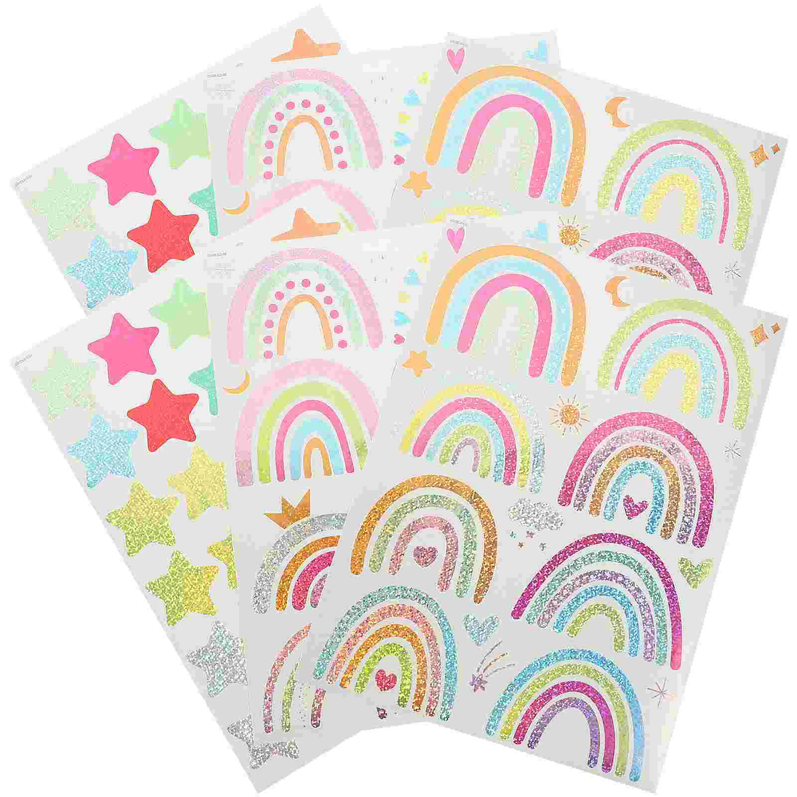 6pcs Rainbow Stickers Bottles Decorative Stickers Self-adhesive Stickers Decoration 
6pcs Rainbow Stickers Bottles Decorative Stickers Self-adhesive Stickers Decoration