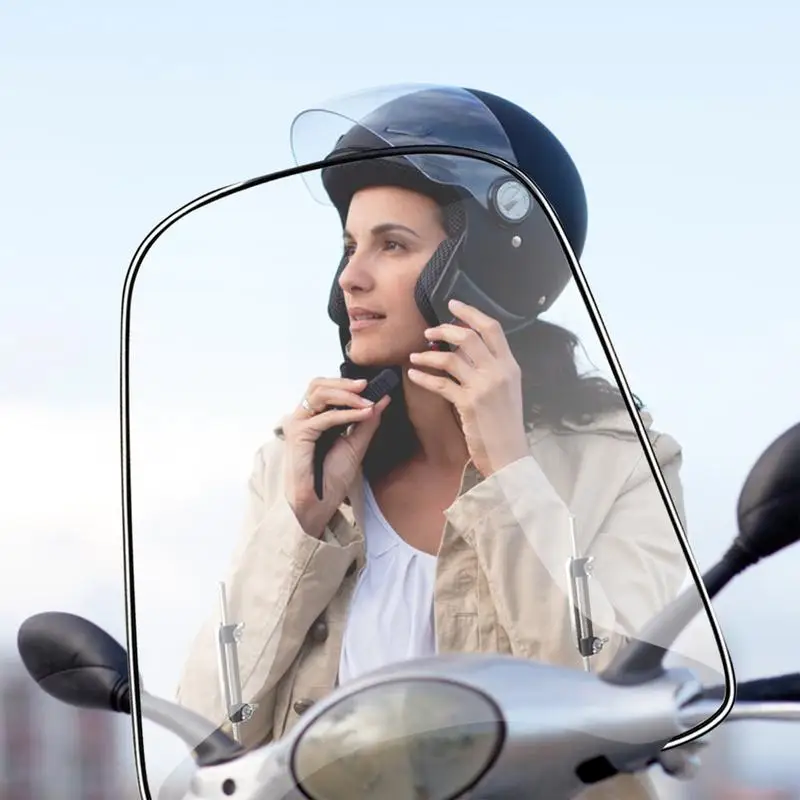Universal Motorcycle Windshield 18 x 16.7inch Clear Large Windscreen For Motorcycles Electric Cars Scooters Wind Cold Deflector
Universal Motorcycle Windshield 18 x 16.7inch Clear Large Windscreen For Motorcycles Electric Cars Scooters Wind Cold Deflector