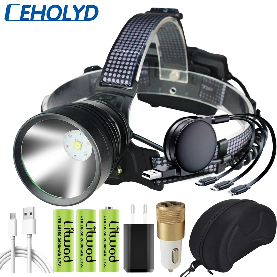 XHP100 9-Core Headlamp Cooling Fan Led Headlight Zoomable Head Flashlight Lamp Power Torch Light 18650 Battery Powerbank Lantern
XHP100 9-Core Headlamp Cooling Fan Led Headlight Zoomable Head Flashlight Lamp Power Torch Light 18650 Battery Powerbank Lantern
