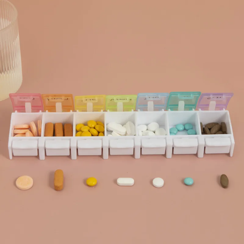 7 Days Weekly Pills Box Tablet Holder Storage Case Medicine Drug Container Mini 7 Cells Pill Box Tablet Storage Box Organizer
7 Days Weekly Pills Box Tablet Holder Storage Case Medicine Drug Container Mini 7 Cells Pill Box Tablet Storage Box Organizer