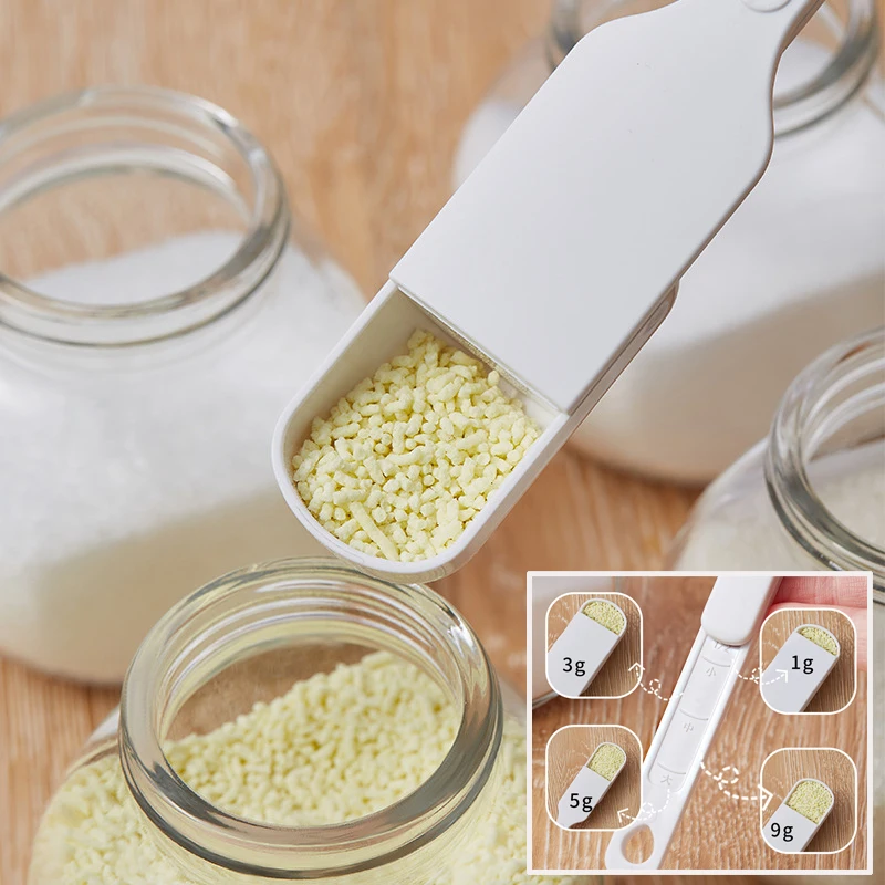 1pcs Adjustable Scale Measuring Spoon Quantitative Sliding Cover Metering Spoon Kitchen Gadget for Baking Cooking Accessories
1pcs Adjustable Scale Measuring Spoon Quantitative Sliding Cover Metering Spoon Kitchen Gadget for Baking Cooking Accessories