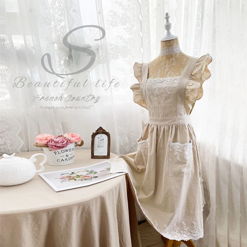 Store Aprons Retro Medieval Cotton Linen Cooking Kitchen Aprons For Woman Dress Flower Shop Smock Hairdresser Bib Garden Overall
Store Aprons Retro Medieval Cotton Linen Cooking Kitchen Aprons For Woman Dress Flower Shop Smock Hairdresser Bib Garden Overall
