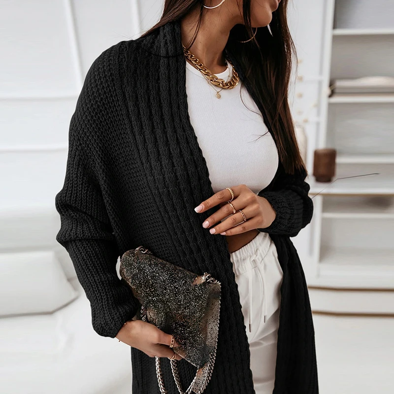 Fashion Solid Cardigan Tops Outerwear 2022 Commute Knit Long Jackets Coat Women Autumn Winter Long Sleeve Loose Sweater Coat
Fashion Solid Cardigan Tops Outerwear 2022 Commute Knit Long Jackets Coat Women Autumn Winter Long Sleeve Loose Sweater Coat