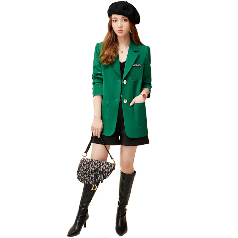 2022 Elegant and Fashion New Single Breasted Blazers For Women High Quality Autumn Coat Office Lady Formal Work Tops Uniform
2022 Elegant and Fashion New Single Breasted Blazers For Women High Quality Autumn Coat Office Lady Formal Work Tops Uniform