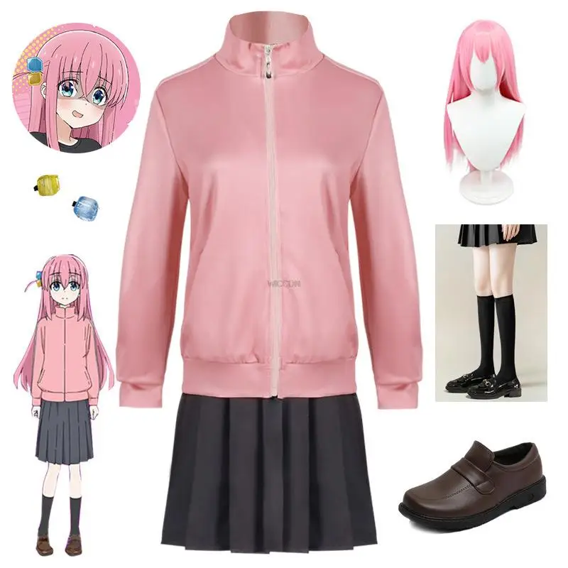 Hitori Gotoh Cosplay Bocchi The Rock Cosplay Costume Wig Anime School Sailor JK Uniform Girls Women Halloween Costume
Hitori Gotoh Cosplay Bocchi The Rock Cosplay Costume Wig Anime School Sailor JK Uniform Girls Women Halloween Costume