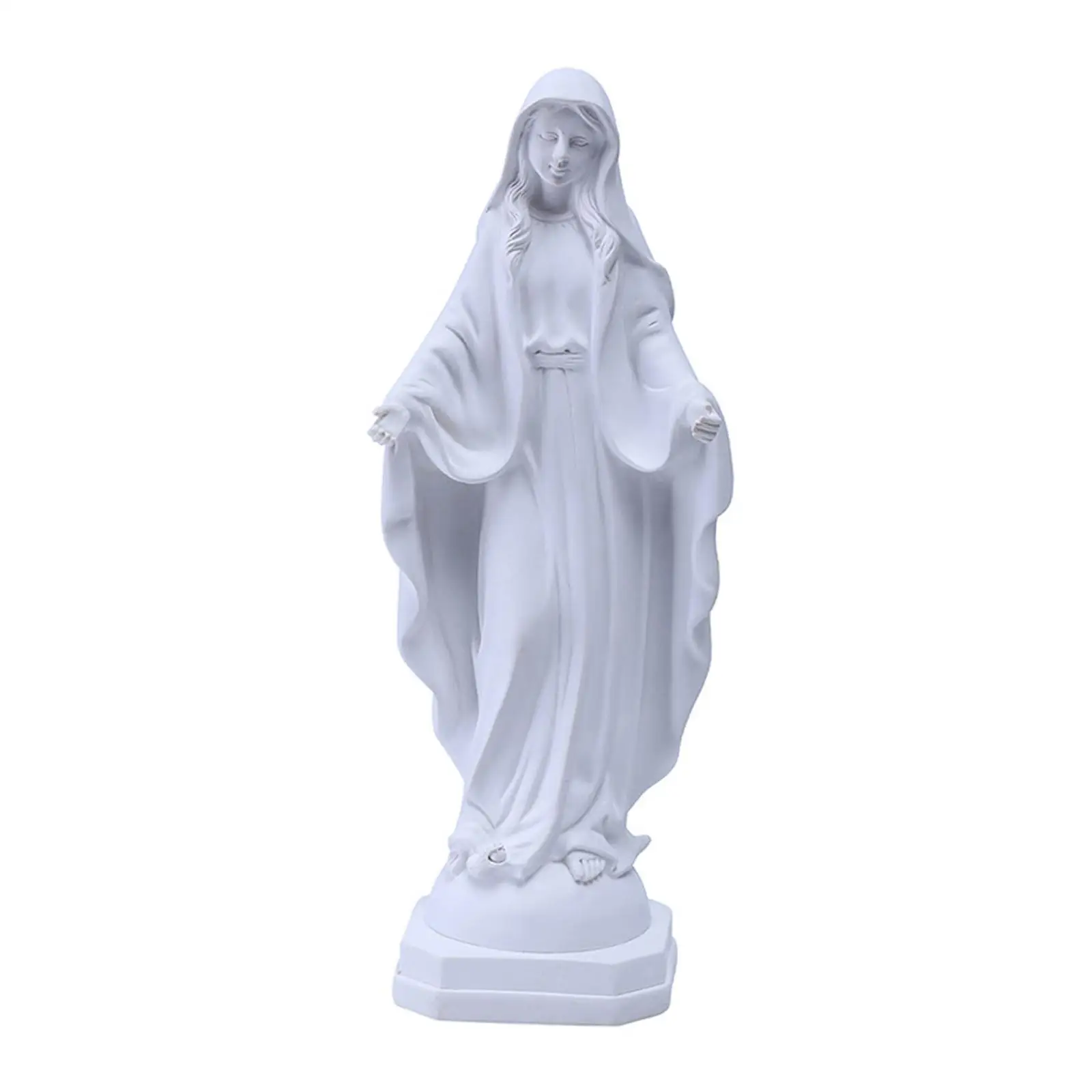 

Blessed Resin Figurines Sculpture Catholic Figure Christian Art Pieces Mary Statue for Decors Living Room