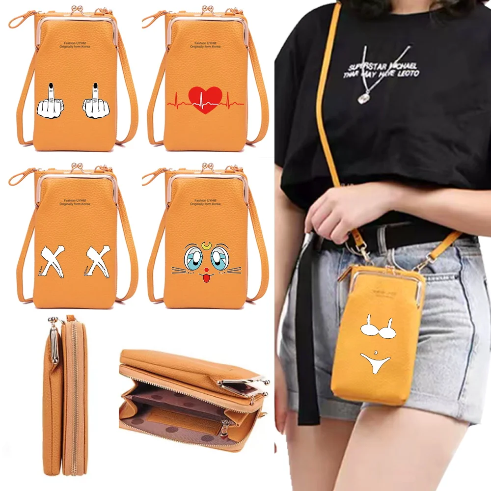 Mobile Phone Bags Universal for IPhone Samsung Huawei Cell Cover Crossbody Shoulder Bag Card Wallets Women Handbag Chest Printed
Mobile Phone Bags Universal for IPhone Samsung Huawei Cell Cover Crossbody Shoulder Bag Card Wallets Women Handbag Chest Printed