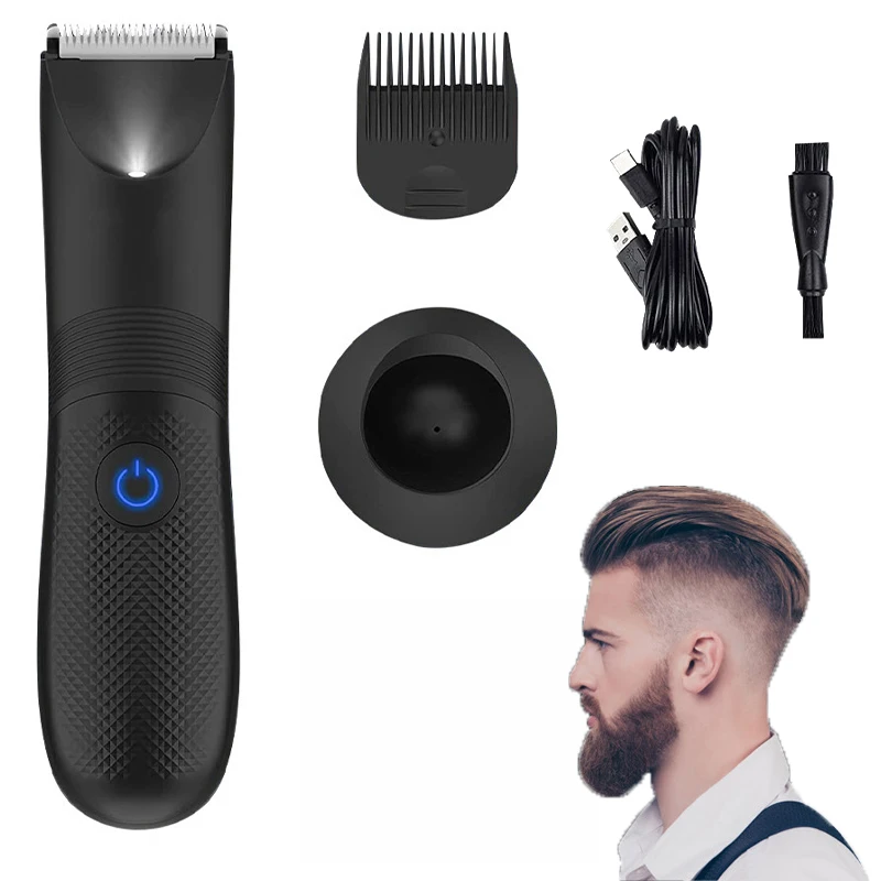 Unisex Body Hair Trimmer with LED Lighting Full Body Washable Men's Beard Trimmer Home Rechargeable Electric Hair Clipper
Unisex Body Hair Trimmer with LED Lighting Full Body Washable Men's Beard Trimmer Home Rechargeable Electric Hair Clipper