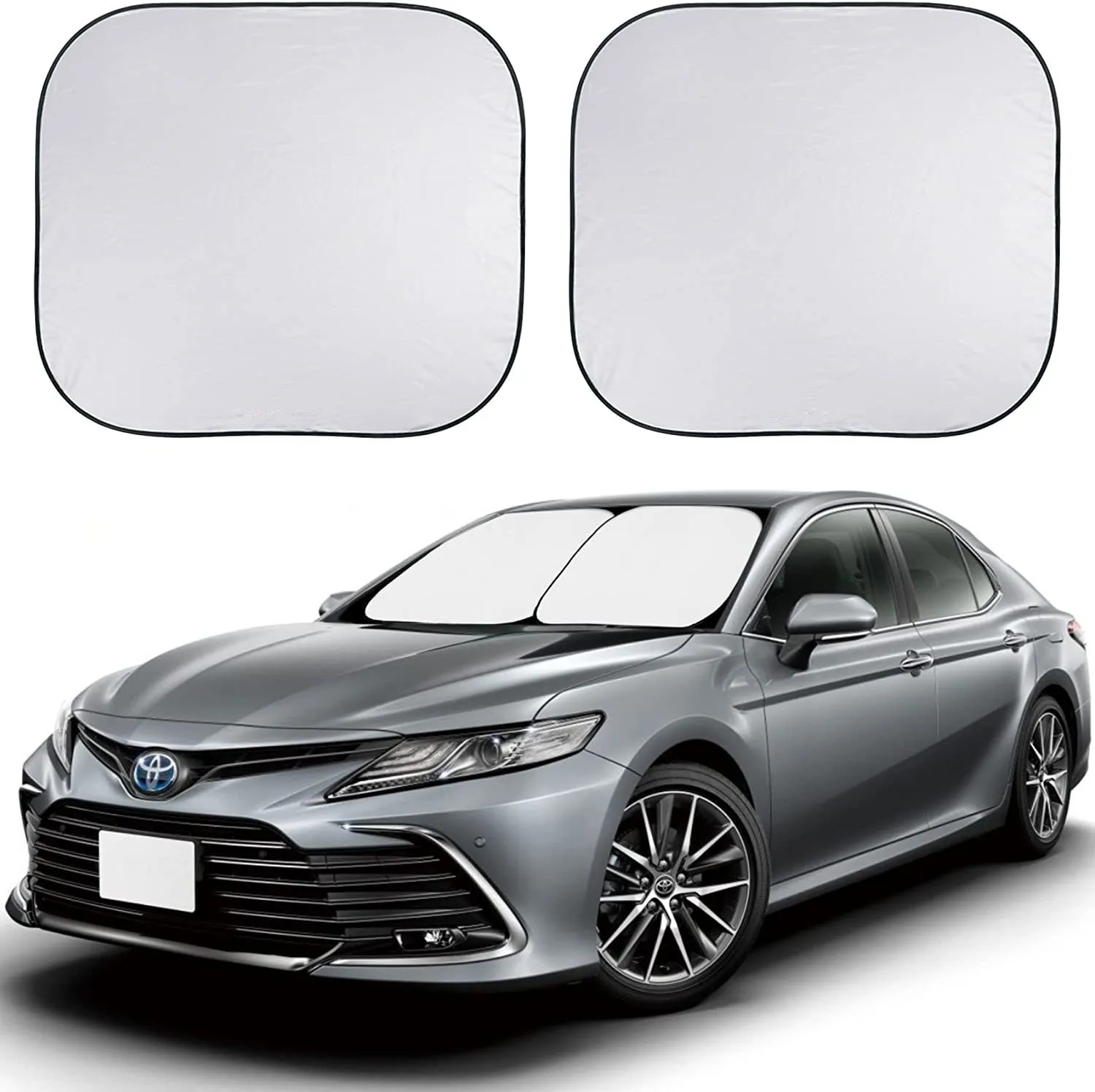 Car windshield covering 2 -piece set -ultra -reflector fabric, UV and -automotive sunshade windshield -windshield protector
Car windshield covering 2 -piece set -ultra -reflector fabric, UV and -automotive sunshade windshield -windshield protector