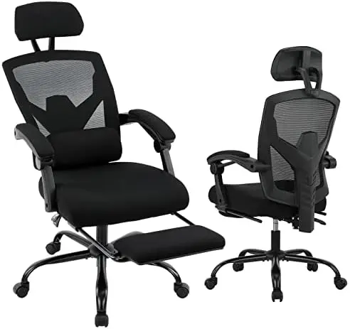 Office Chair, Reclining High Back Mesh Chair, Computer Desk Chair, Swivel Rolling Home Task Chair with Lumbar Support Pillow, Ad
Office Chair, Reclining High Back Mesh Chair, Computer Desk Chair, Swivel Rolling Home Task Chair with Lumbar Support Pillow, Ad