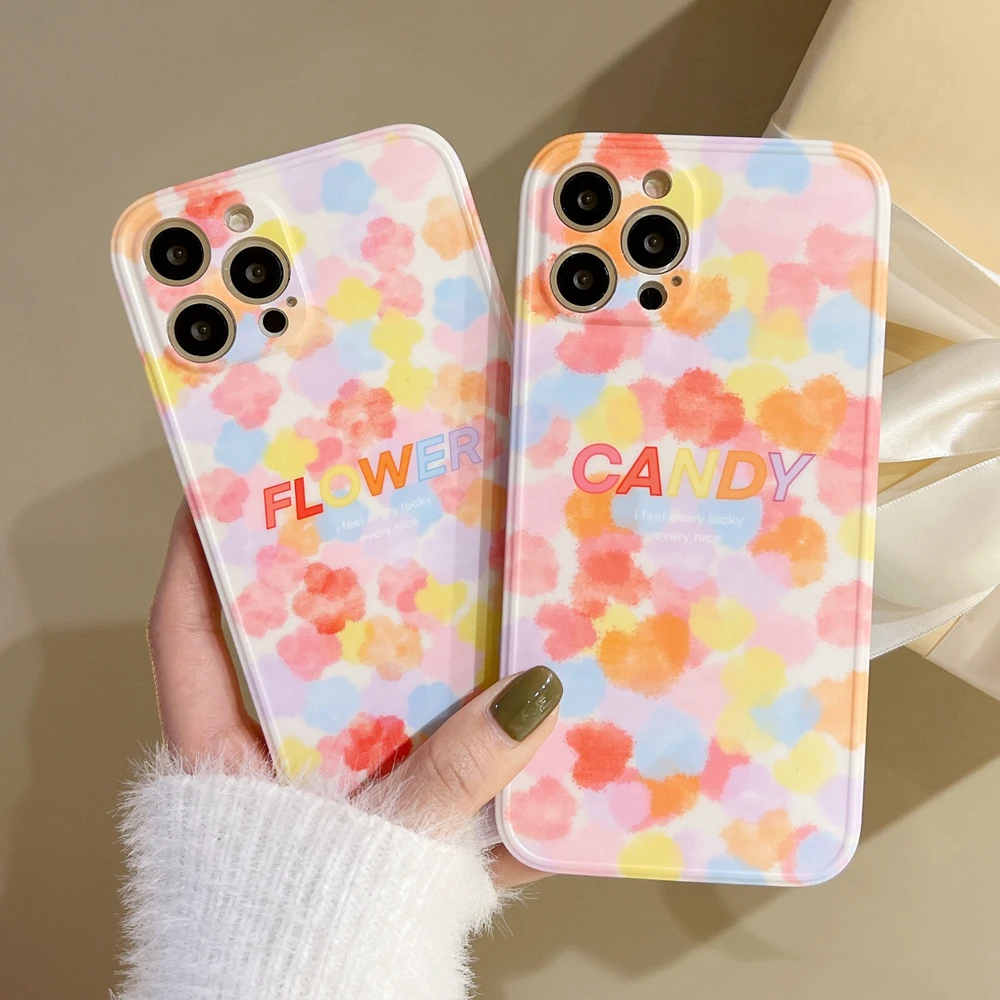 Cute Candy Color Flower Painting Silicone Phone Case for iPhone 13 11 12 Pro Max 7 8 Plus X XS XR Protective Matte Back Cover
Cute Candy Color Flower Painting Silicone Phone Case for iPhone 13 11 12 Pro Max 7 8 Plus X XS XR Protective Matte Back Cover