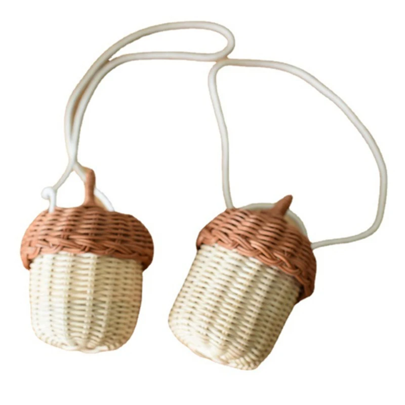 Acorn Shape Storage Basket Handwoven Round Rattan Bag Bucket Tropical Beach Style Woven Shoulder Bag Photo Props Woven Basket
Acorn Shape Storage Basket Handwoven Round Rattan Bag Bucket Tropical Beach Style Woven Shoulder Bag Photo Props Woven Basket