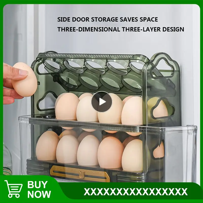 3-layer Egg Storage Box Egg Fresh-keeping Case Holder Egg Organizer Rack For Pantry Countertop Cabinet Eggs Container Case New
3-layer Egg Storage Box Egg Fresh-keeping Case Holder Egg Organizer Rack For Pantry Countertop Cabinet Eggs Container Case New