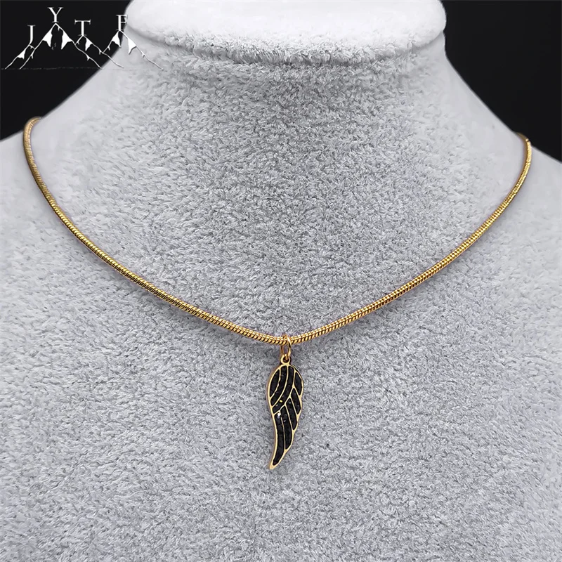 Vintage Crystal Angel Wings Pendant Necklace Choker for Women Stainless Steel Snake Chain Necklaces Party Jewelry Gift NA38S05
Vintage Crystal Angel Wings Pendant Necklace Choker for Women Stainless Steel Snake Chain Necklaces Party Jewelry Gift NA38S05