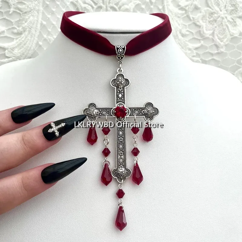 Large Cross Choker, Red Goth Choker, Gothic Cross, Goth Cross Velvet Choker, Red Velvet Choker with Cross, Velvet Cross Choker, 
Large Cross Choker, Red Goth Choker, Gothic Cross, Goth Cross Velvet Choker, Red Velvet Choker with Cross, Velvet Cross Choker,