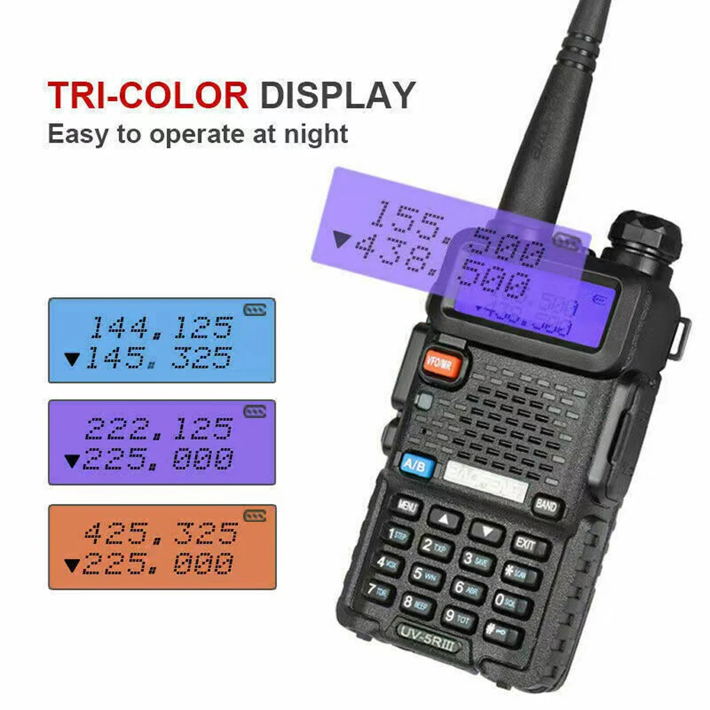 

BF-UV5R II Walkie Talkie Dual Band Ham Two Way Radio Vhf Uhf FM Radio Handheld Transceiver Hunting 15KM